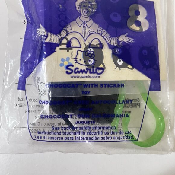 Sanrio Chococat #8 Bag Clip Plush McDonald's Happy Meal Toy Sealed 2001 - Picture 2 of 4